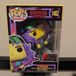 Funko Pop! Entertainment Earth Exclusive Stranger Things Eddie Black Light